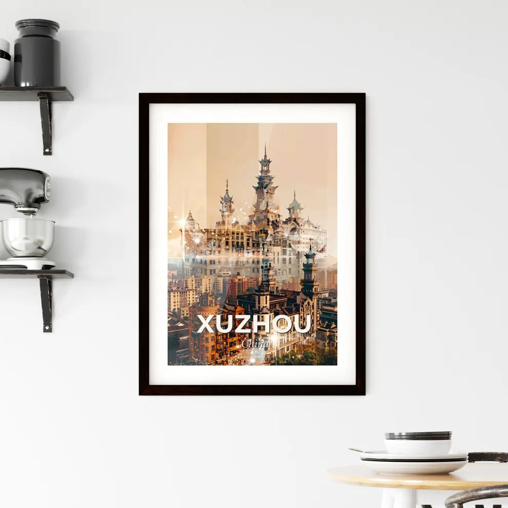 Xuzhou Skyline. Modern Chinese Cityscape Poster - A city with many buildings Custom Print