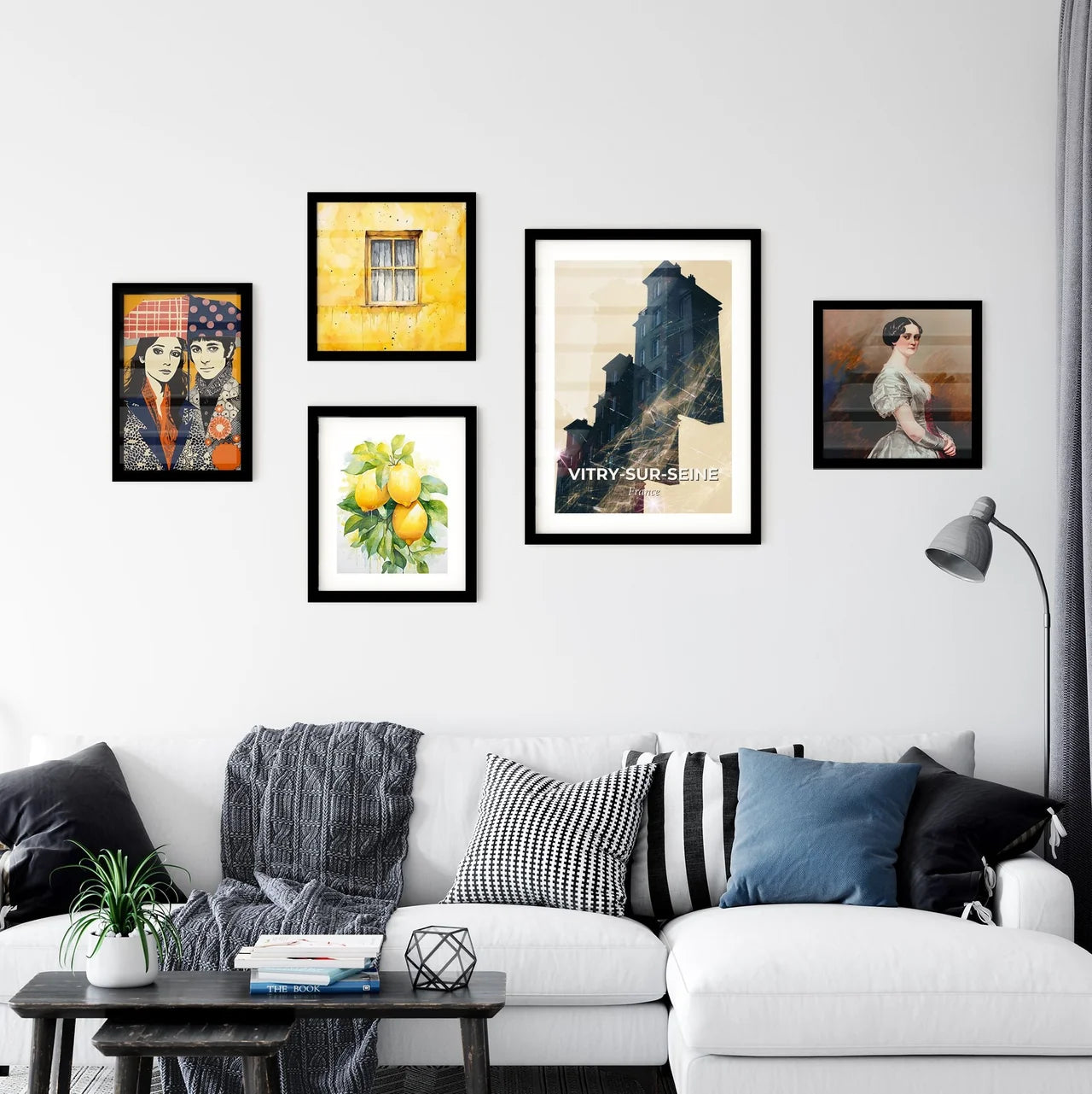 Vitry-sur-Seine Skyline Double Exposure Composite Poster - A building with a light shining on it Interior Design
