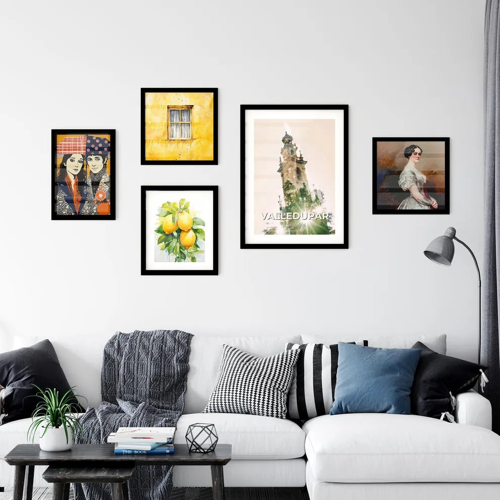 Valledupar Skyline City Panorama Artwork - A tall building with a tower and a spire Interior Design