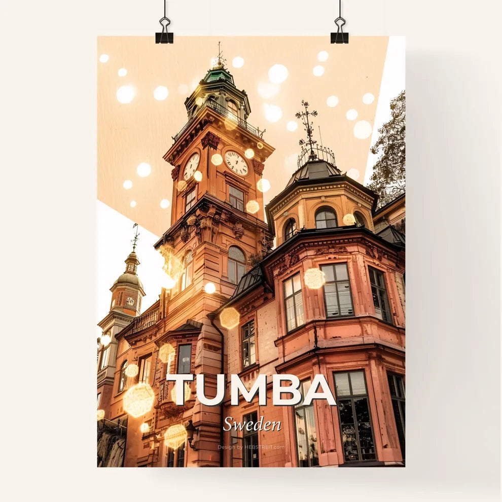Tumba Skyline Architecture Poster Beige Composite Art Poster