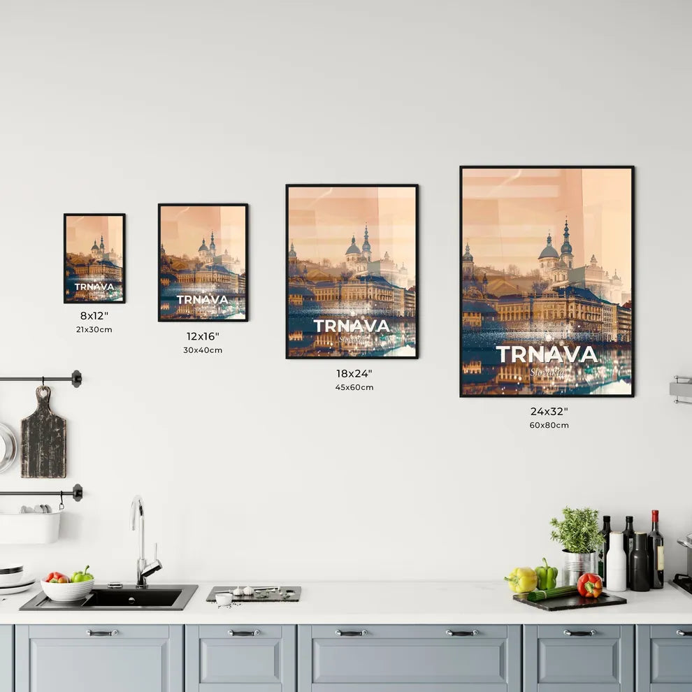Trnava Skyline Composite Art Poster Office Art