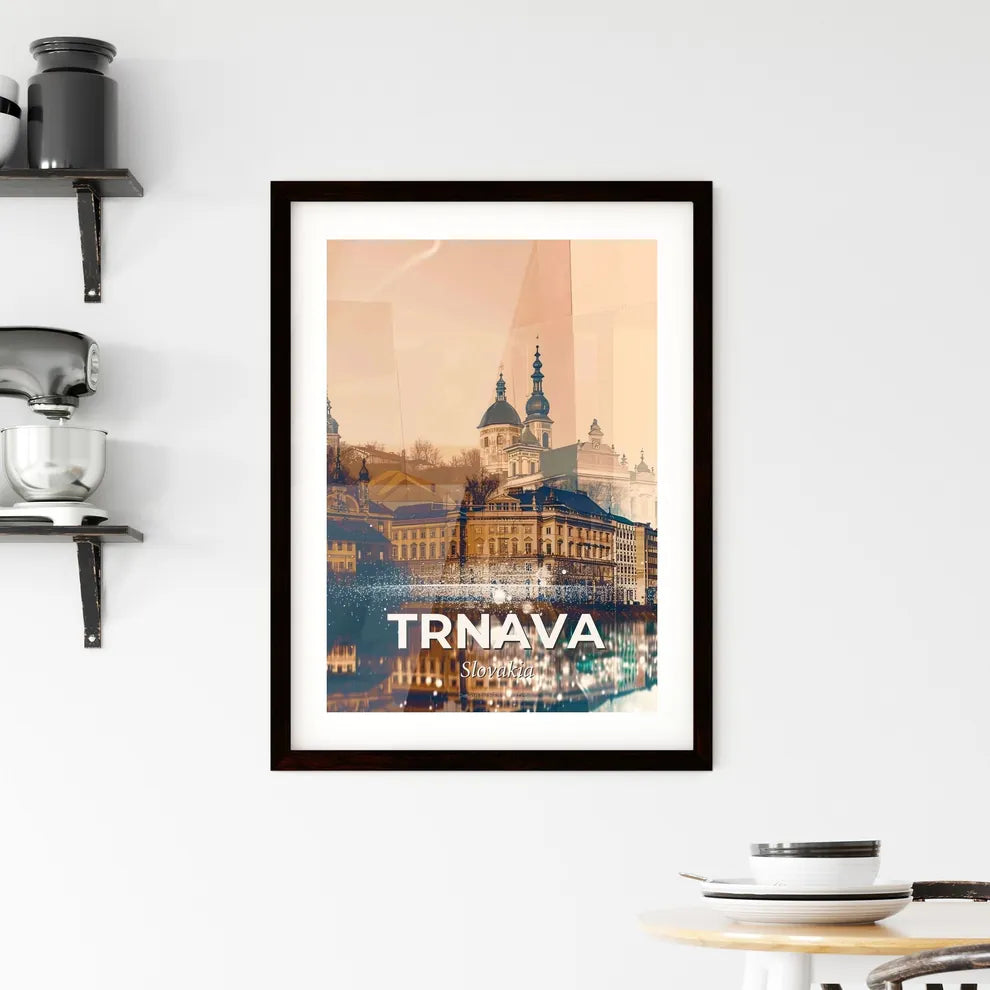 Trnava Skyline Composite Art Poster Framed Print