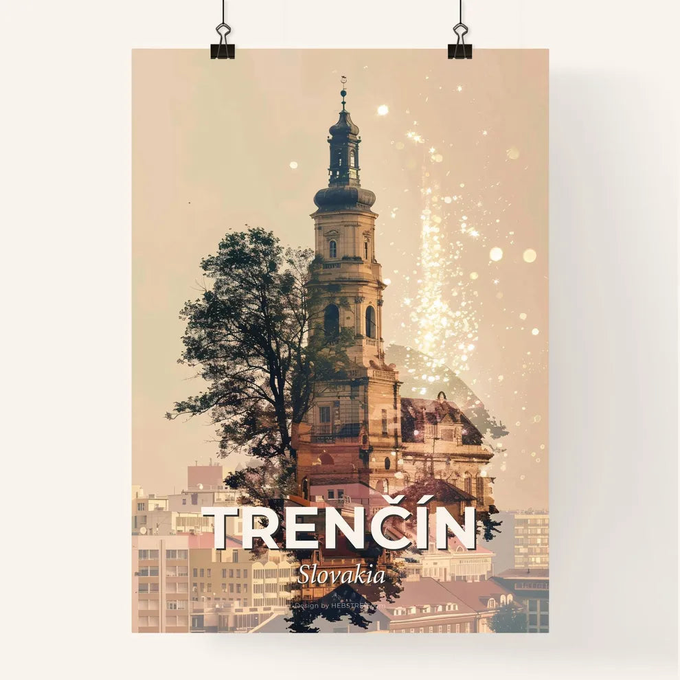 Trencin Slovakia City Skyline Poster