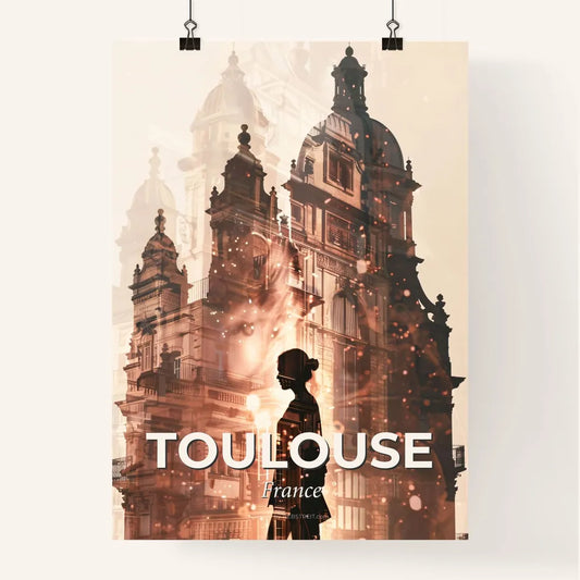 Toulouse Art Deco Skyline Poster Poster