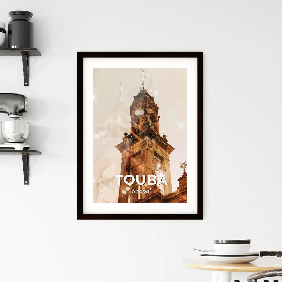 Touba Senegal Composite Architecture Poster Design Framed Print