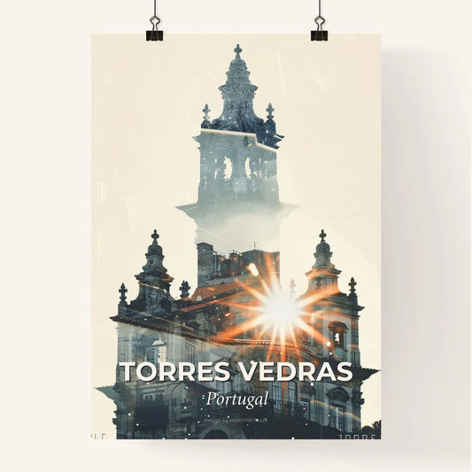 Torres Vedras: Iconic Architecture Skyline Composite Art Poster