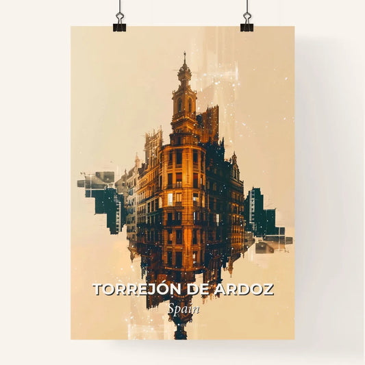 Torrejón de Ardoz Skyline Composite Art Poster