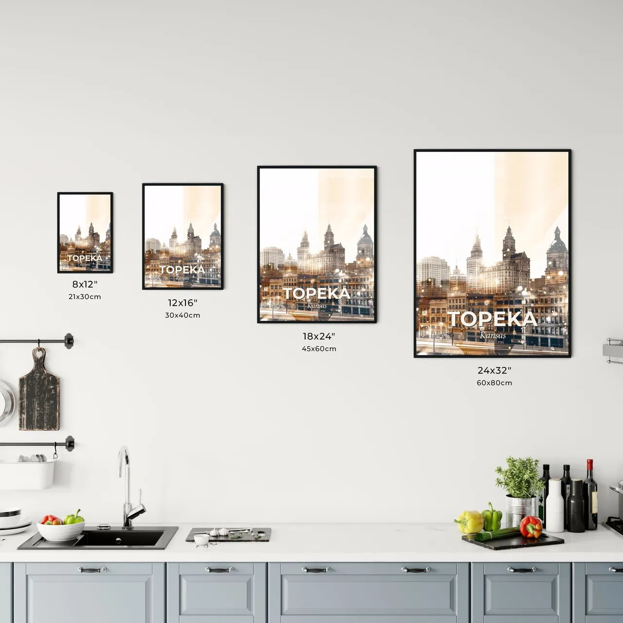 Topeka, Kansas: A City in Double Exposure Office Art