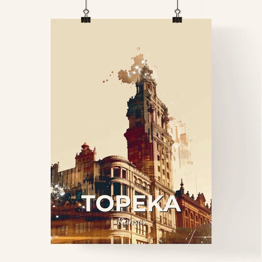 Topeka City Lights: Local Icons and Architecture Poster