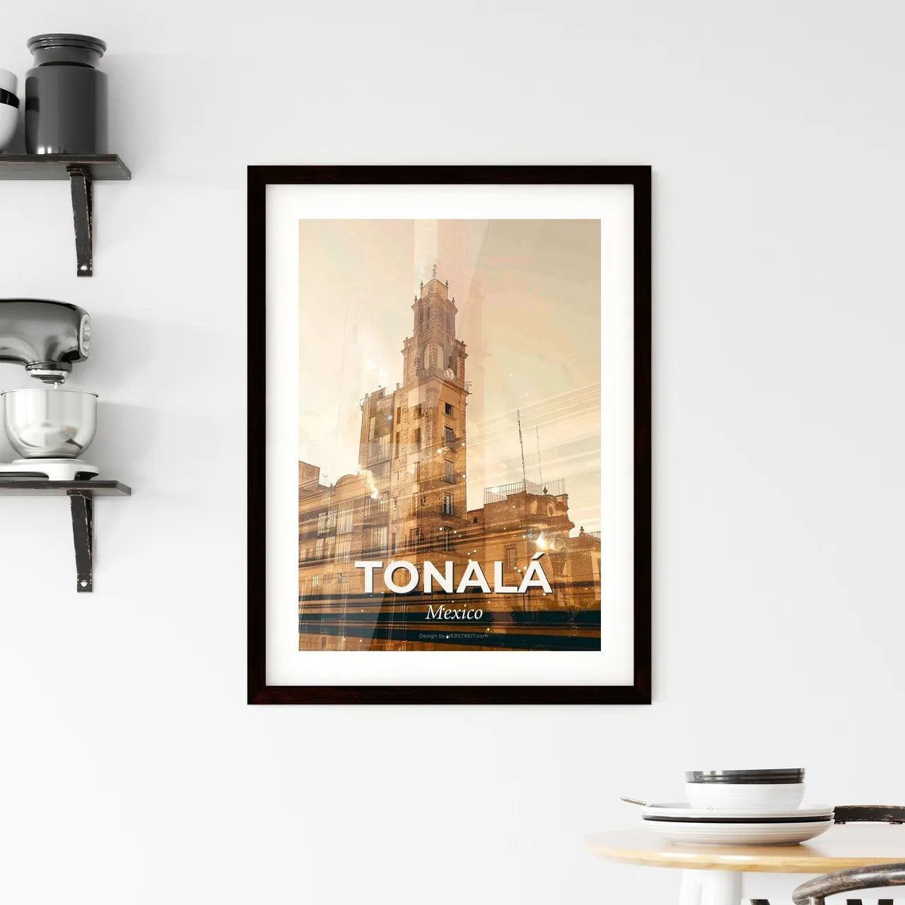 Tonalá Enchanting Night Cityscape Framed Print