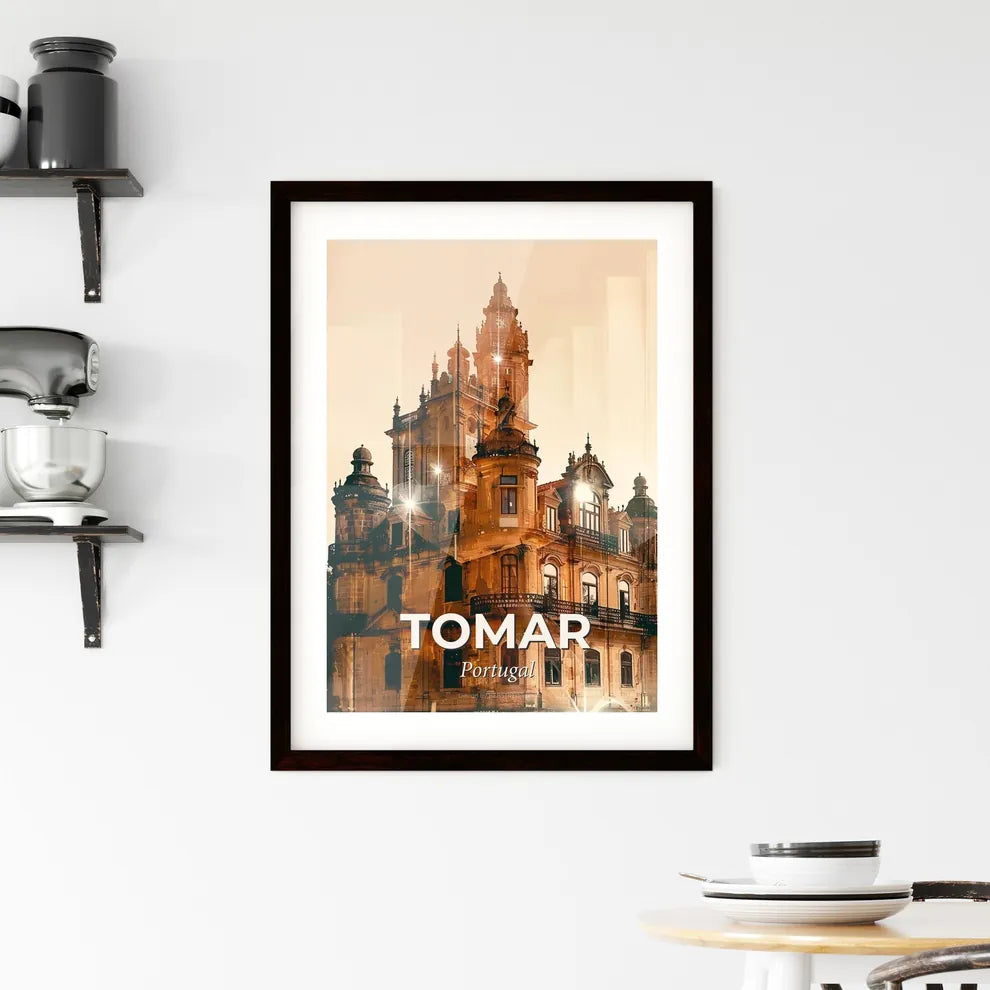 Tomar, Portugal: Art Deco Skyline Glamour Framed Print