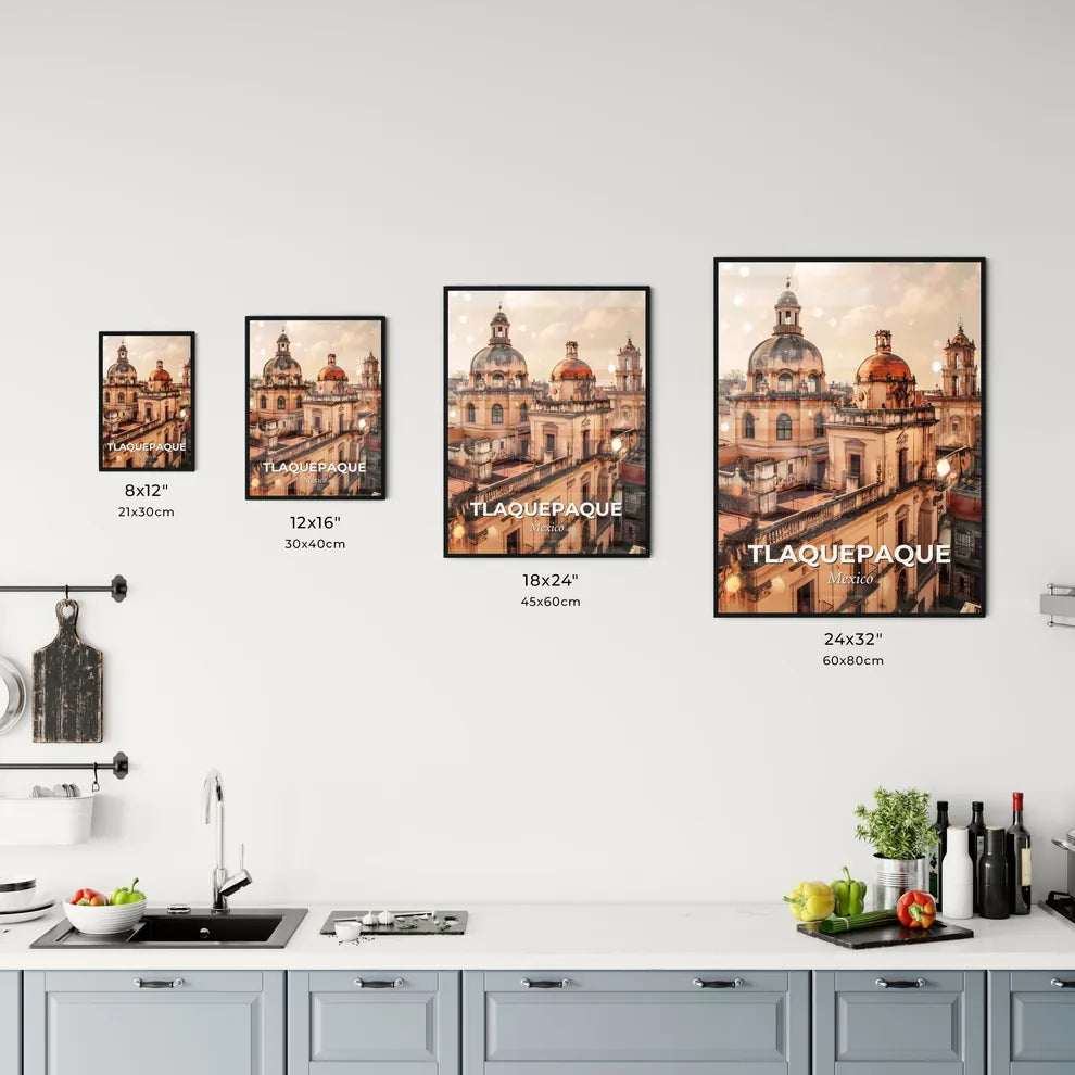 Tlaquepaque Skyline City Art Poster Office Art