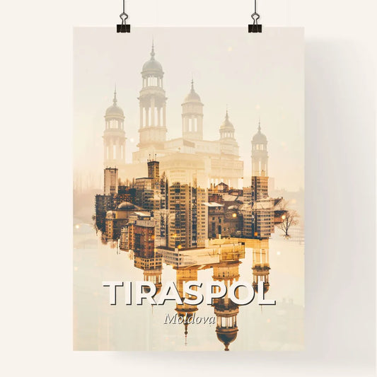 Tiraspol City Skyline Composite Poster Decor Poster