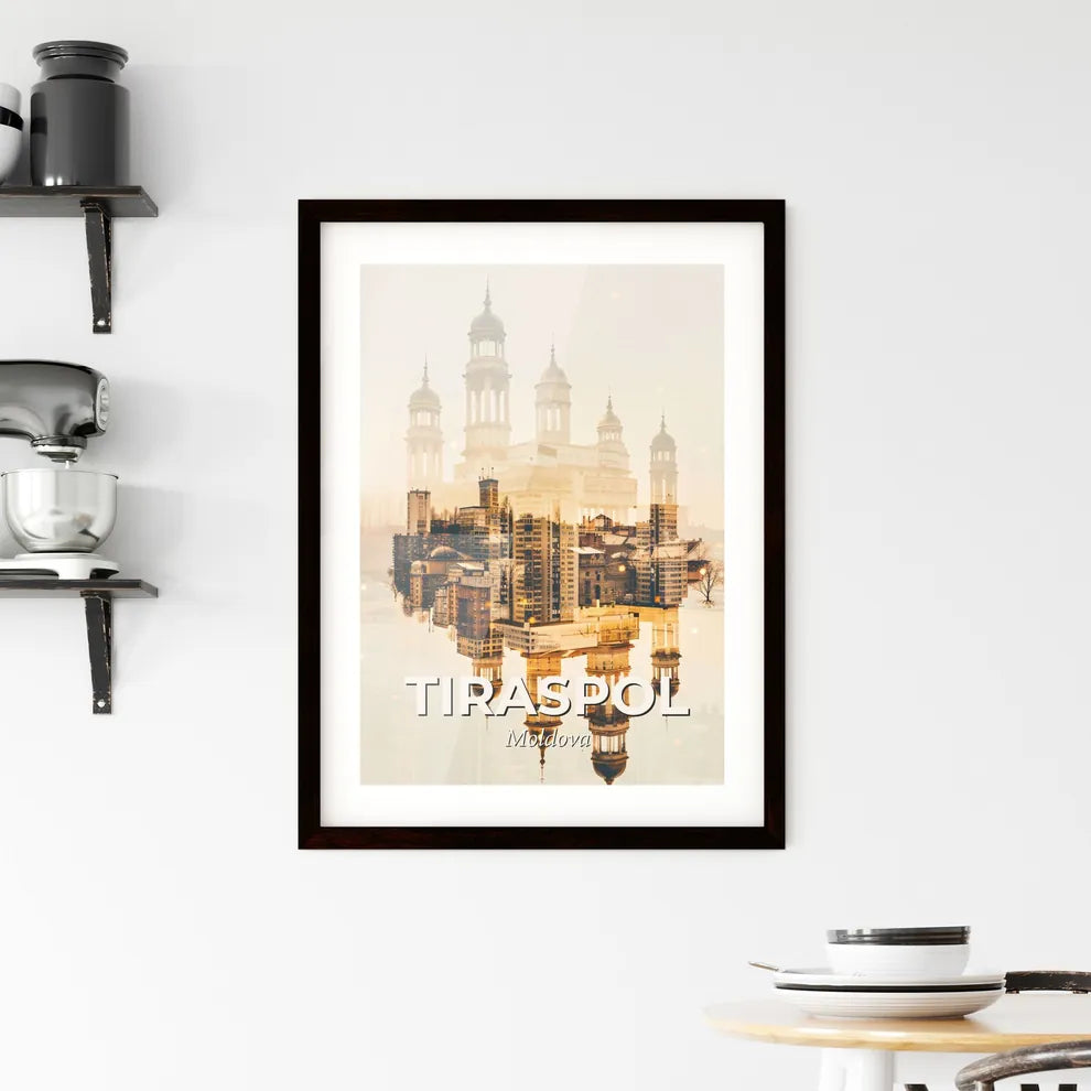 Tiraspol City Skyline Composite Poster Decor Framed Print