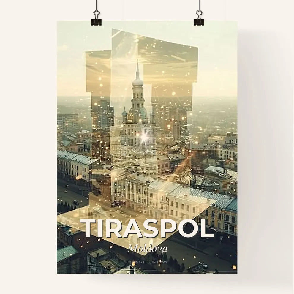 Tiraspol City Skyline Art Print Poster