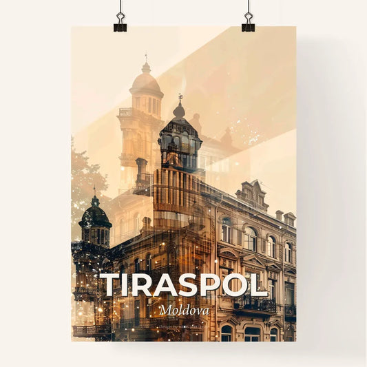 Tiraspol Skyline Cityscape Art Paper Poster Poster