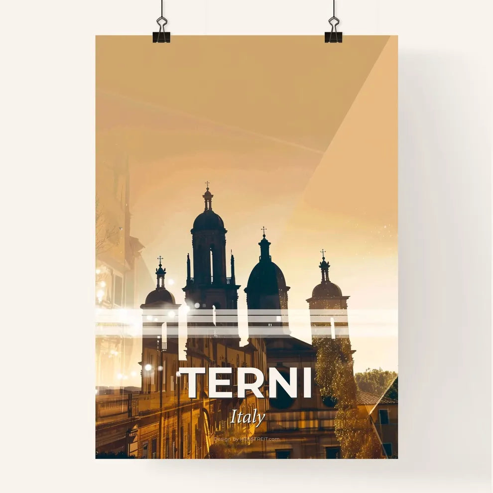 Terni Italy Cityscape Art Skyline Poster Poster
