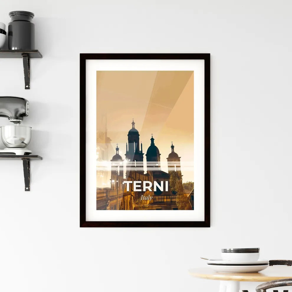 Terni Italy Cityscape Art Skyline Poster Framed Print