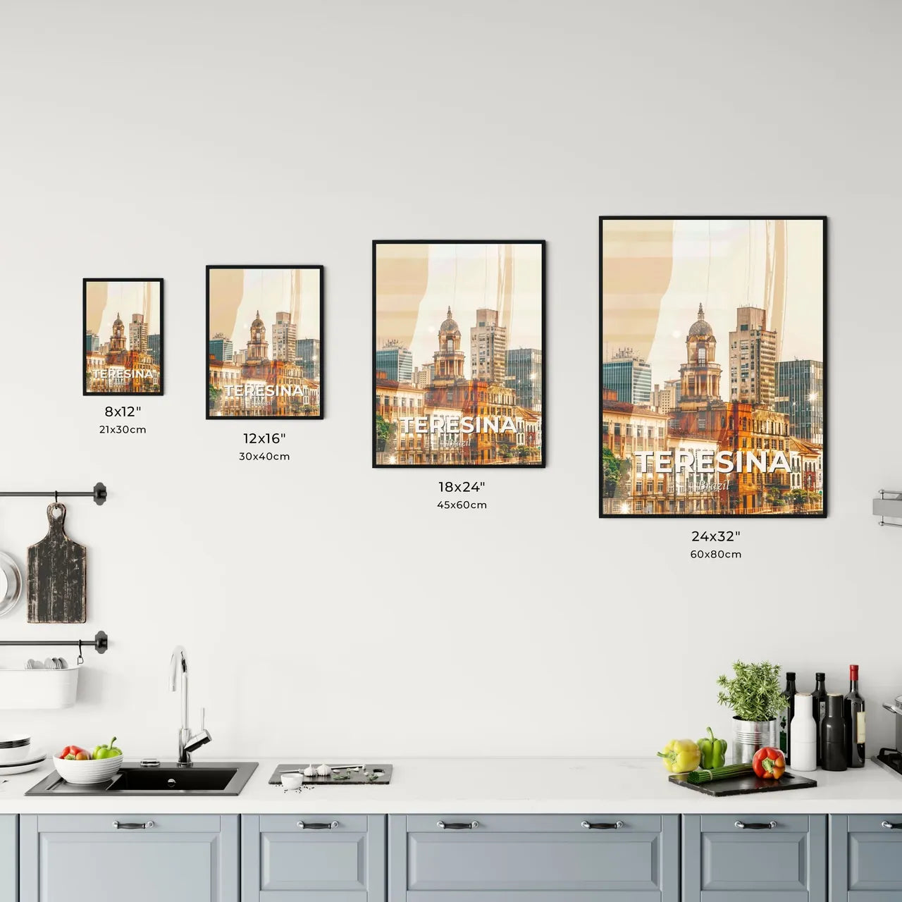 Teresina: City Lights in Double Exposure Office Art