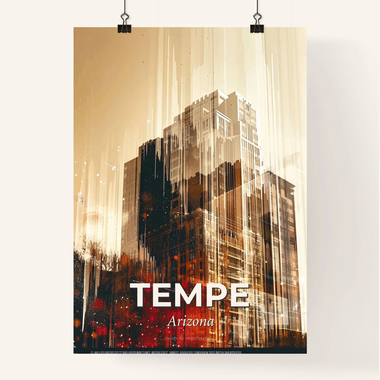 Tempe Skyline Poster