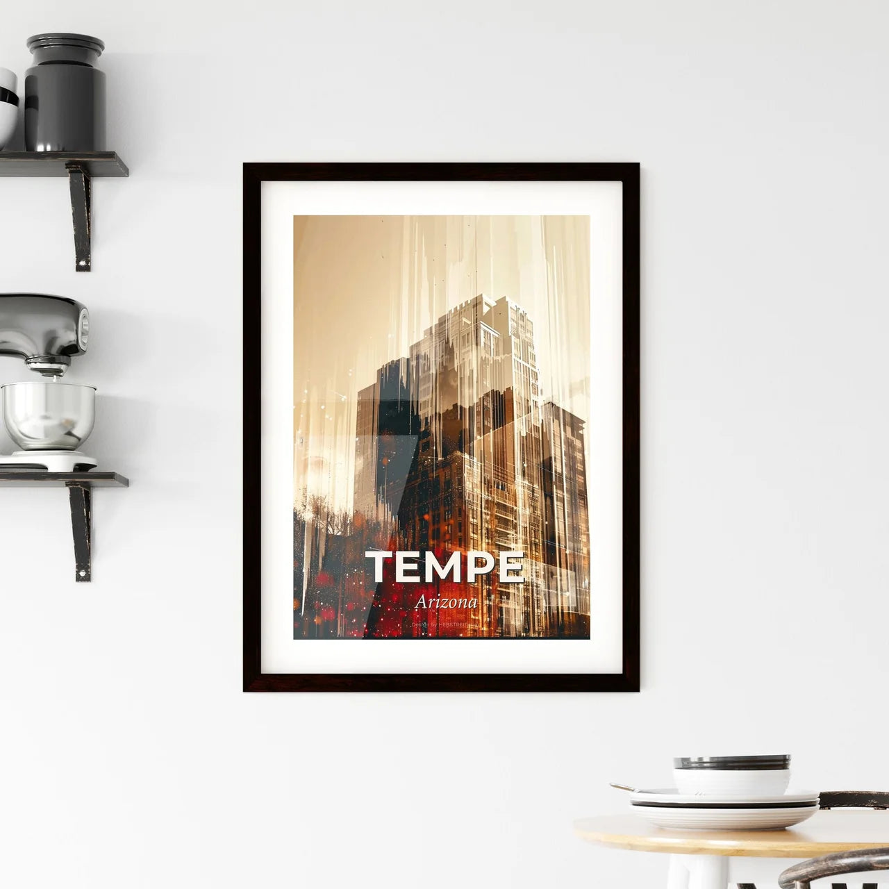 Tempe Skyline Framed Print