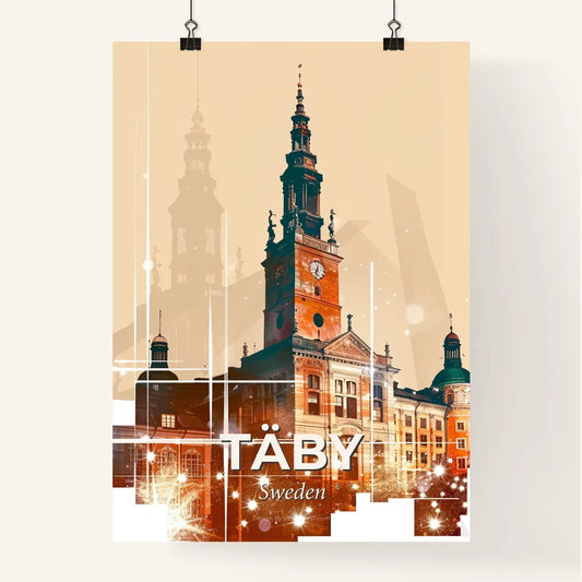 Taby Cityscape Skyline Sparkle Art Poster Poster