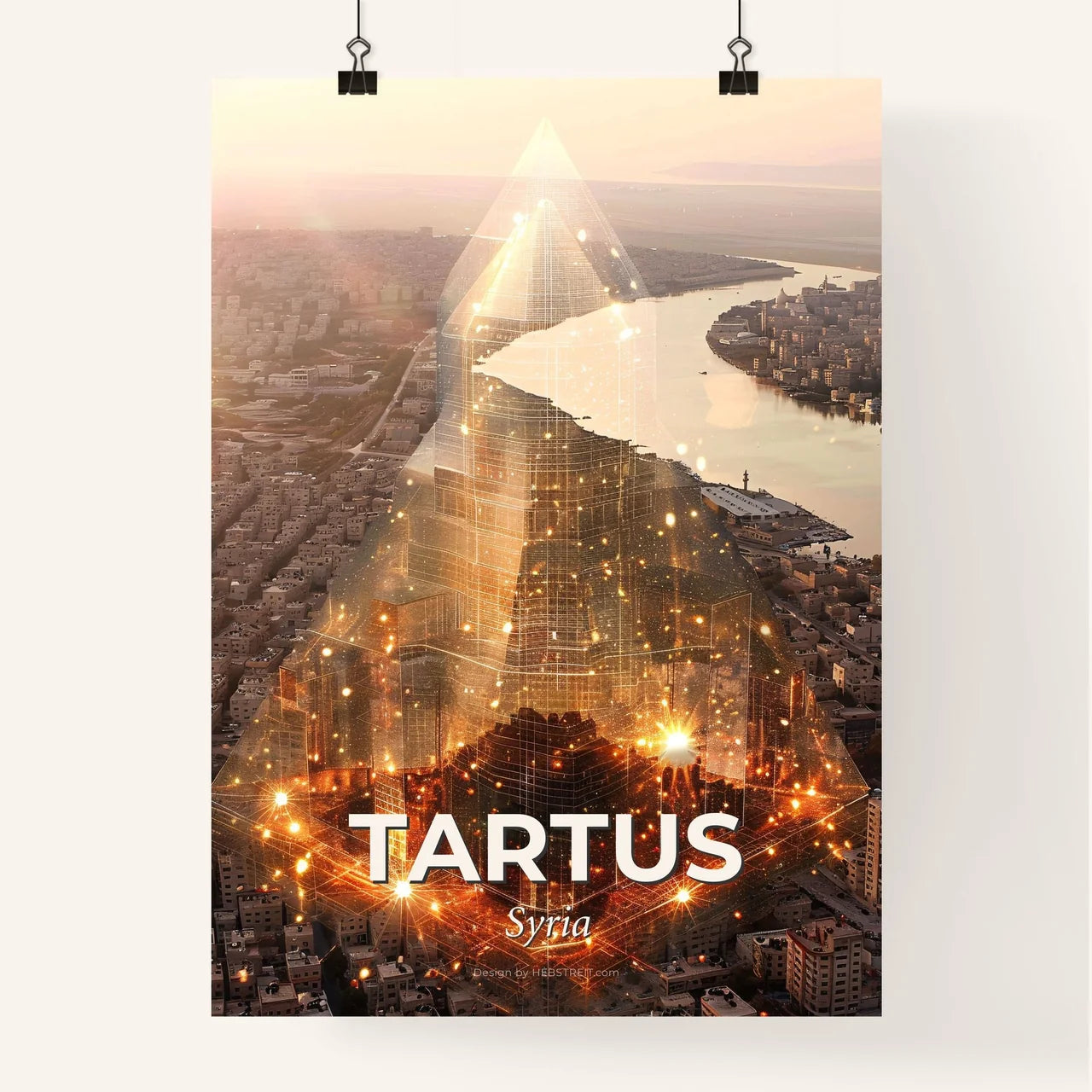 Tartus Syria Dreamlike Double Exposure Poster Art Poster