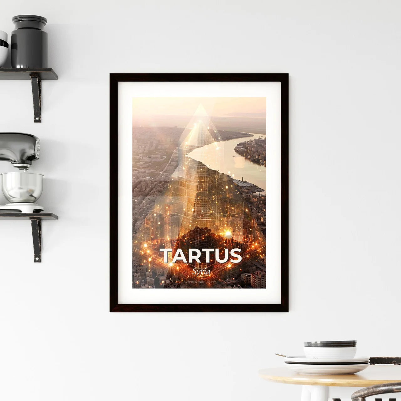 Tartus Syria Dreamlike Double Exposure Poster Art Framed Print
