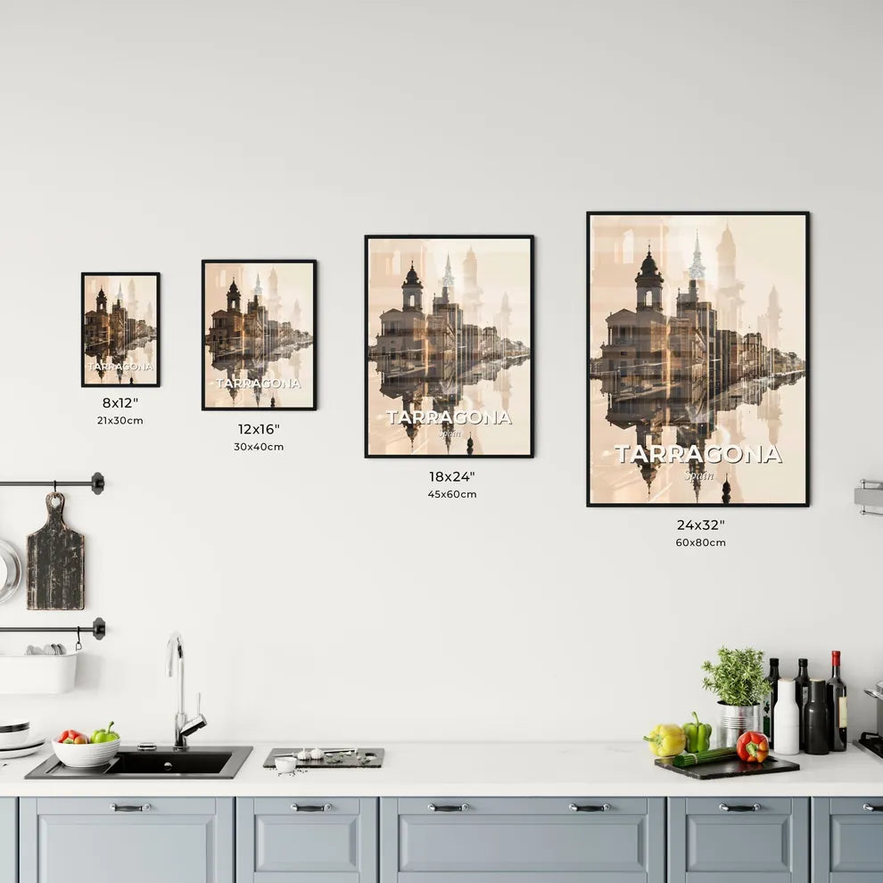 Tarragona Skyline Iconic Composite Art Office Art