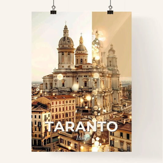 Taranto Cityscape Poster: Artful Composite of Local Landmarks Poster