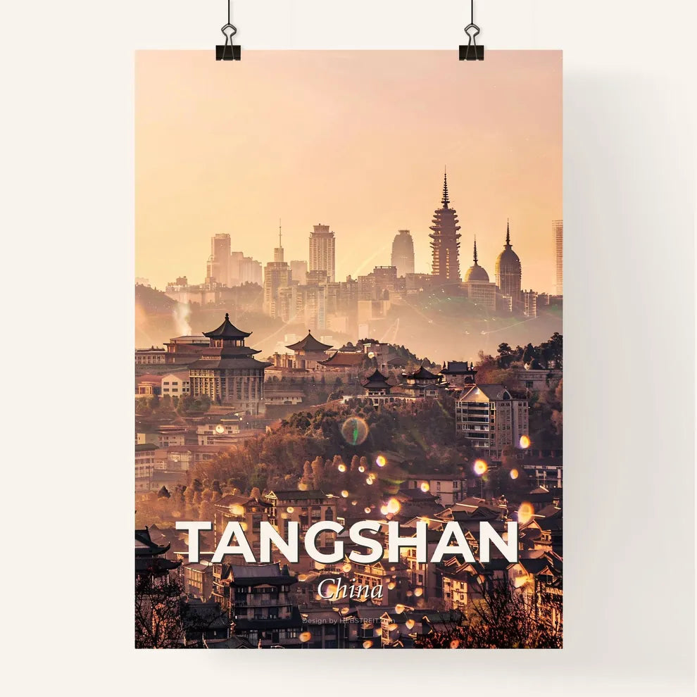 Tangshan Skyline Icons Composite Art Poster Poster