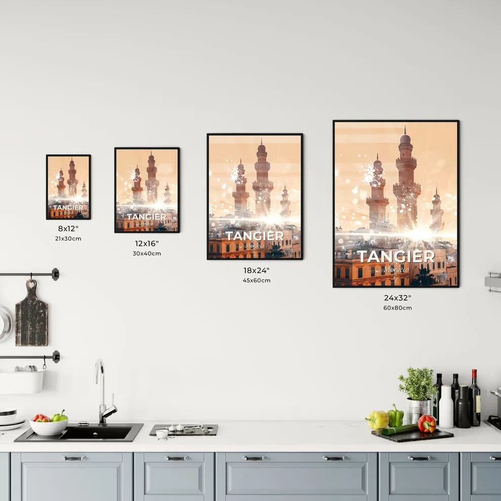 Tangier Skyline Poster: Moroccan Architecture and Charm Office Art