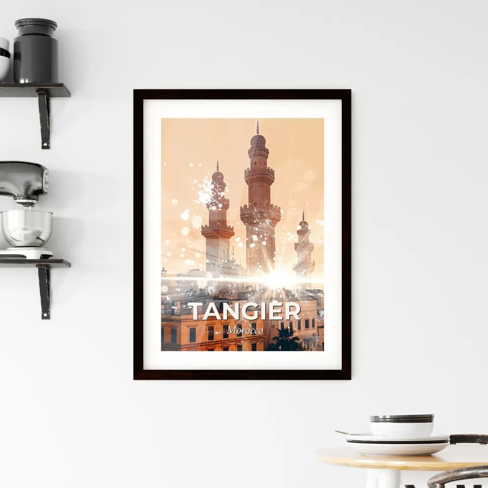 Tangier Skyline Poster: Moroccan Architecture and Charm Framed Print