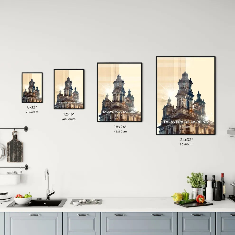Talavera Panorama Double Exposure Skyline Art Poster Office Art
