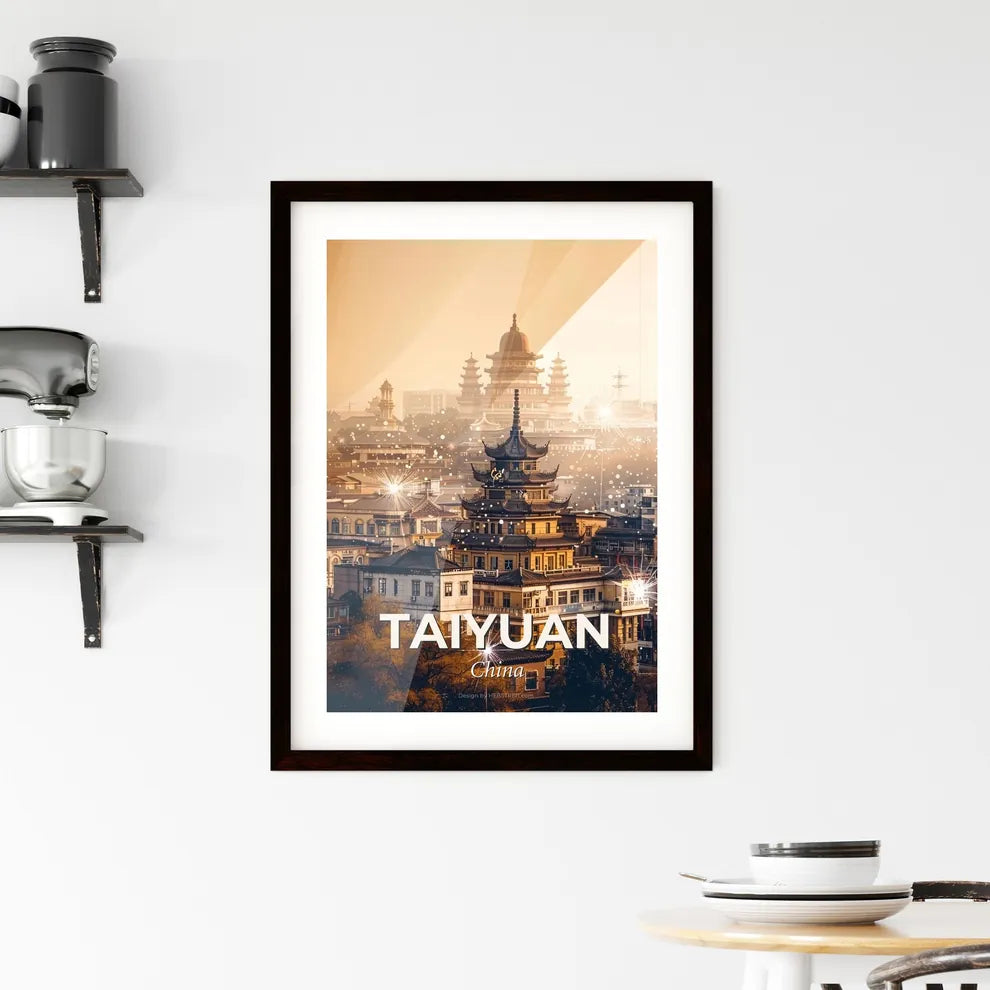 Taiyuan: City of Lights and Ancient Beauty Framed Print