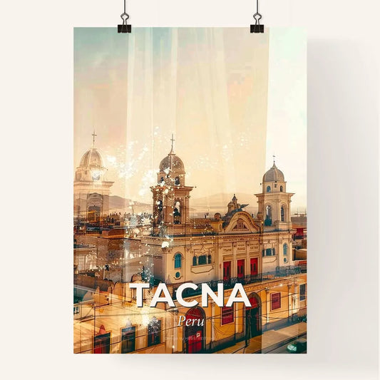 Tacna City Skyline Colorful Art Poster Poster