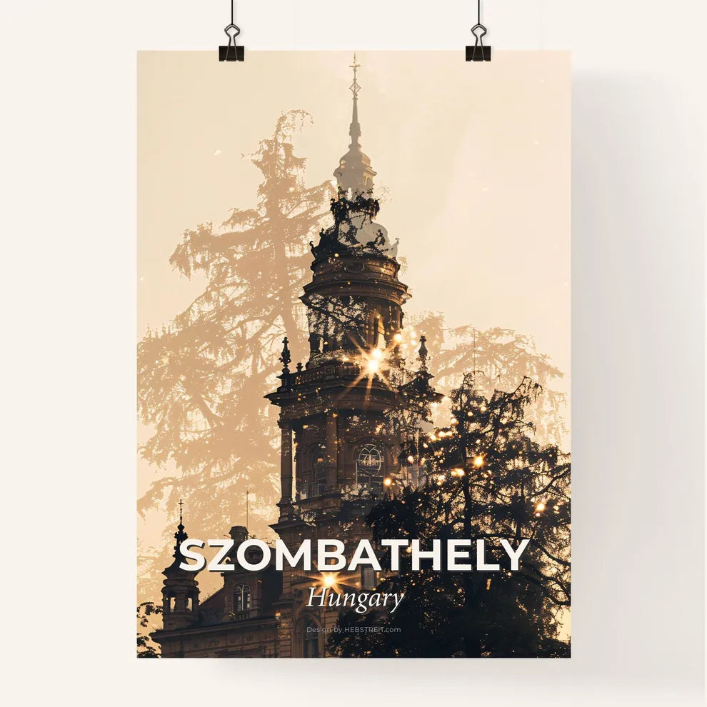 Szombathely Panorama Sunset Cityscape Poster Poster