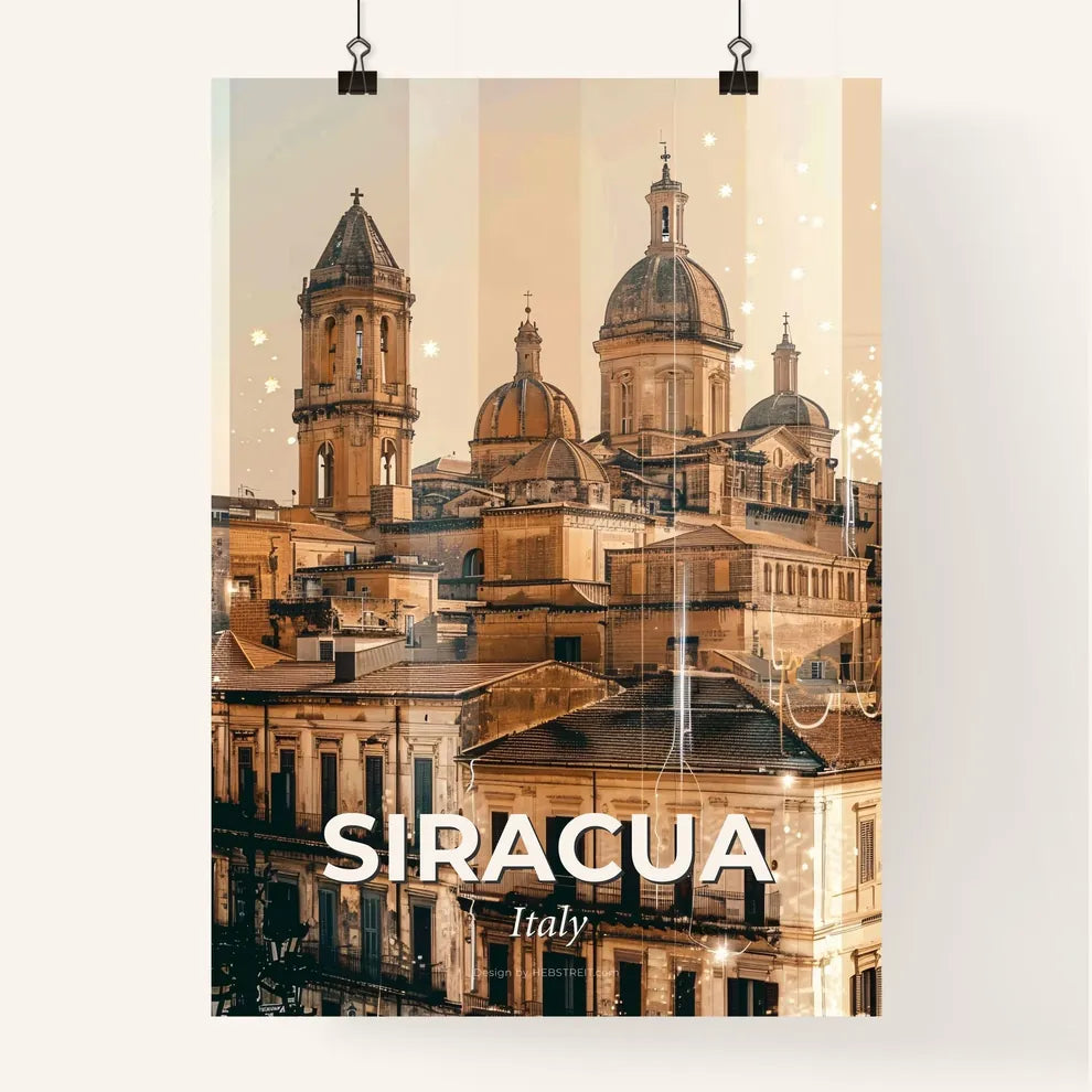 Syracuse Skyline Composite Art Poster Poster