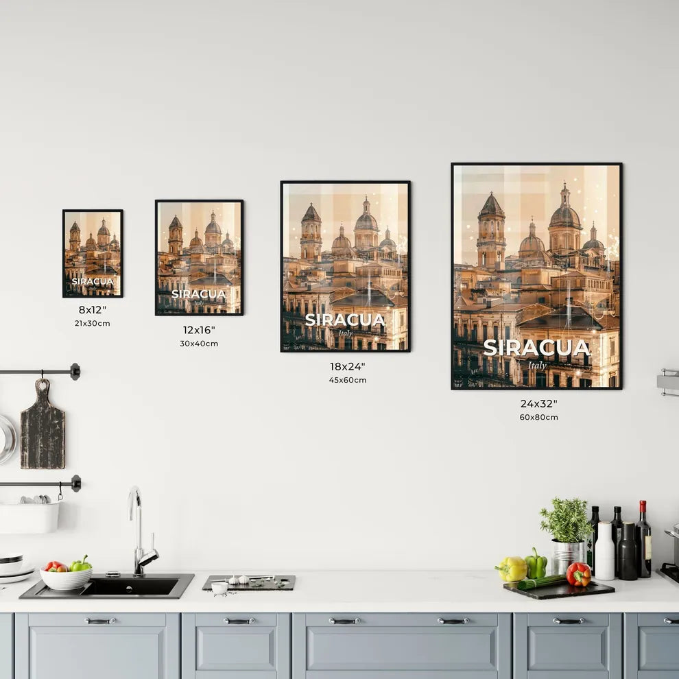Syracuse Skyline Composite Art Poster Office Art