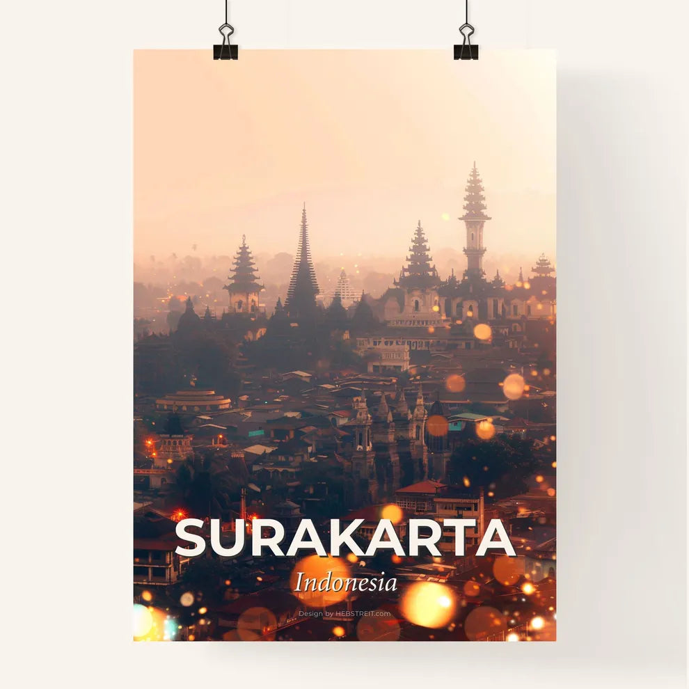 Surakarta Splendid Skyline Indonesia Poster