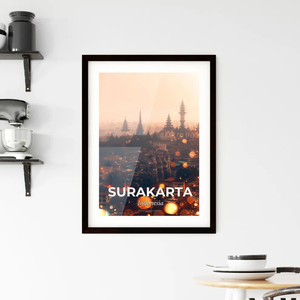 Surakarta Splendid Skyline Indonesia Framed Print
