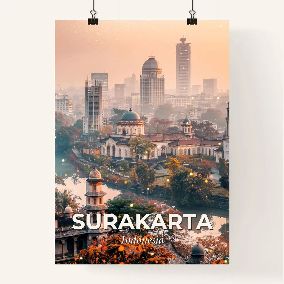 Surakarta Skyline Monumental Poster Art Poster
