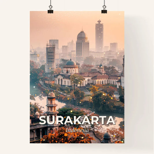 Surakarta Skyline Monumental Poster Art Poster