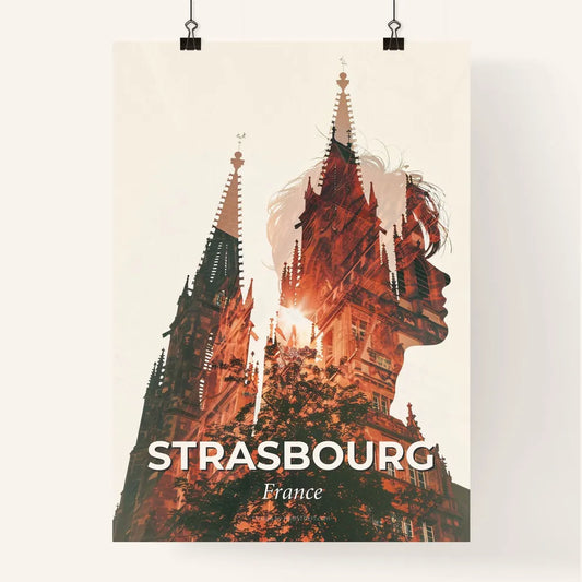 Strasbourg City Skyline Poster ArtBeige Poster