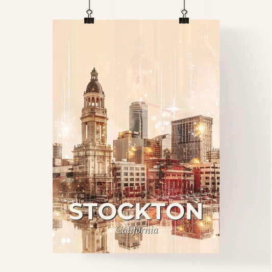 Stockton Skyline Poster