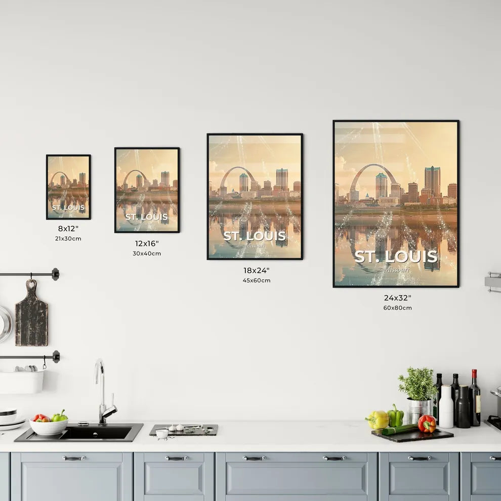 St. Louis Skyline Tapestry with Local Architecture Office Art