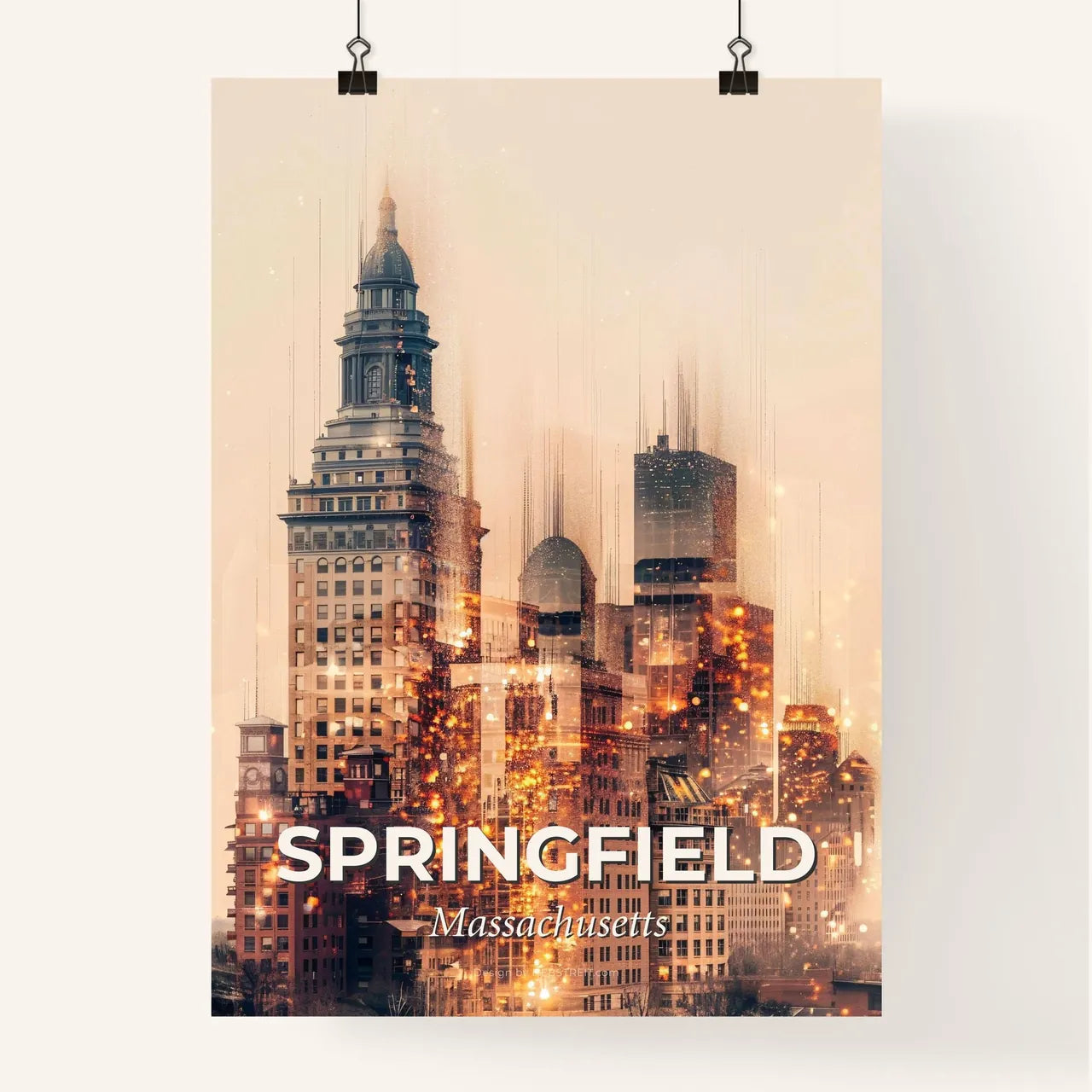 Springfield Symphony of City and Icons Poster