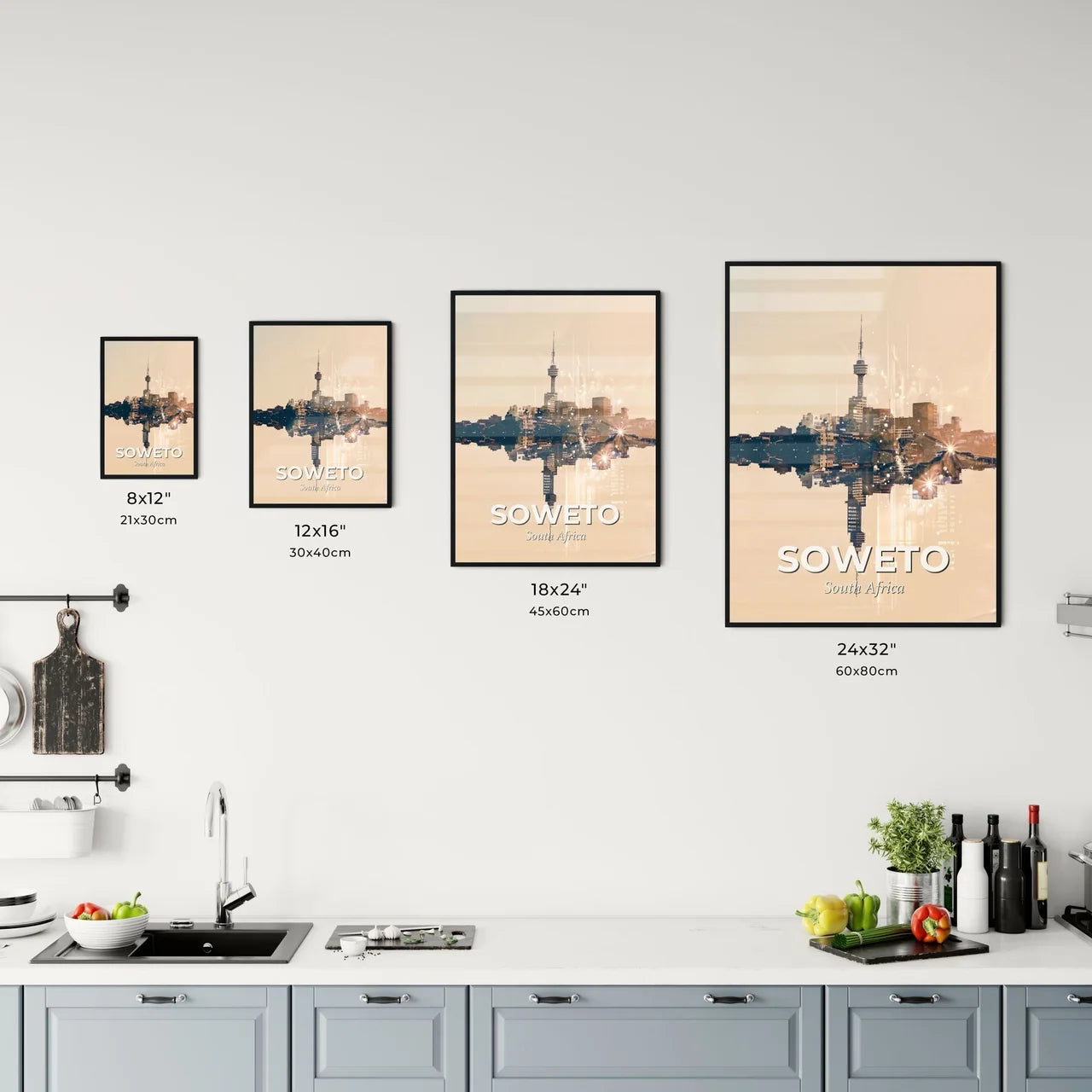 Soweto Skylines Illuminated by Brilliance Office Art