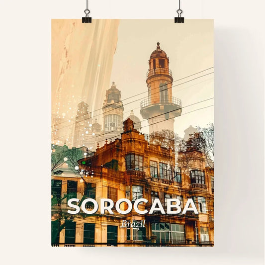Sorocaba: City Skyline Composite Art Poster Poster