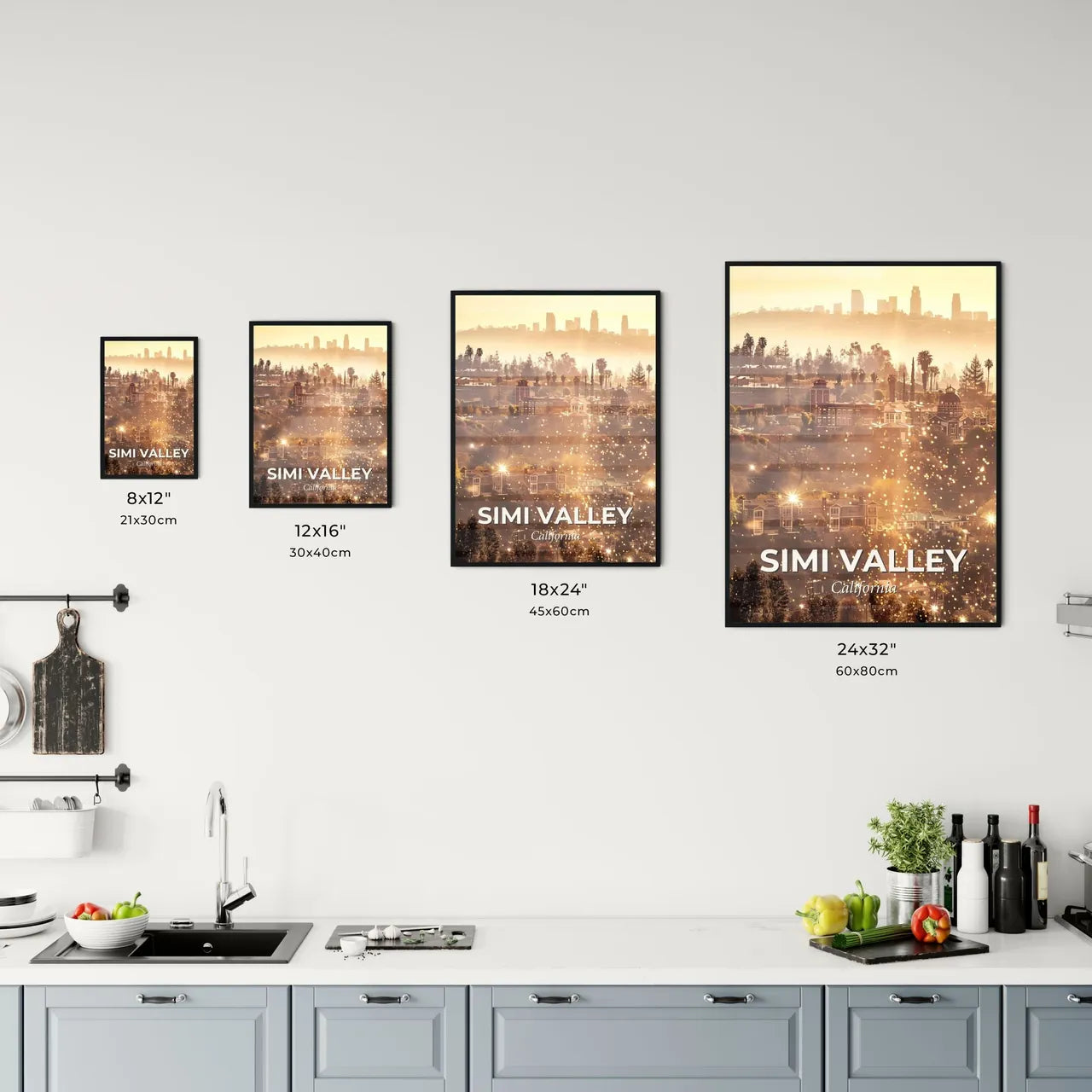 Simi Valley Skyline Composite Art Poster Office Art